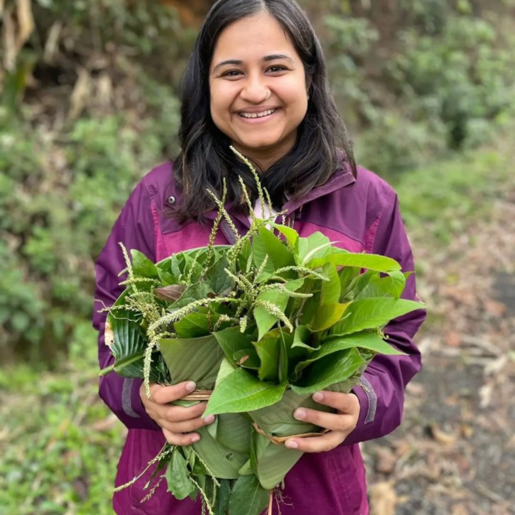 Chef Bhatia in Mon, Nagaland, where she spent her time learning about the region's local produce
