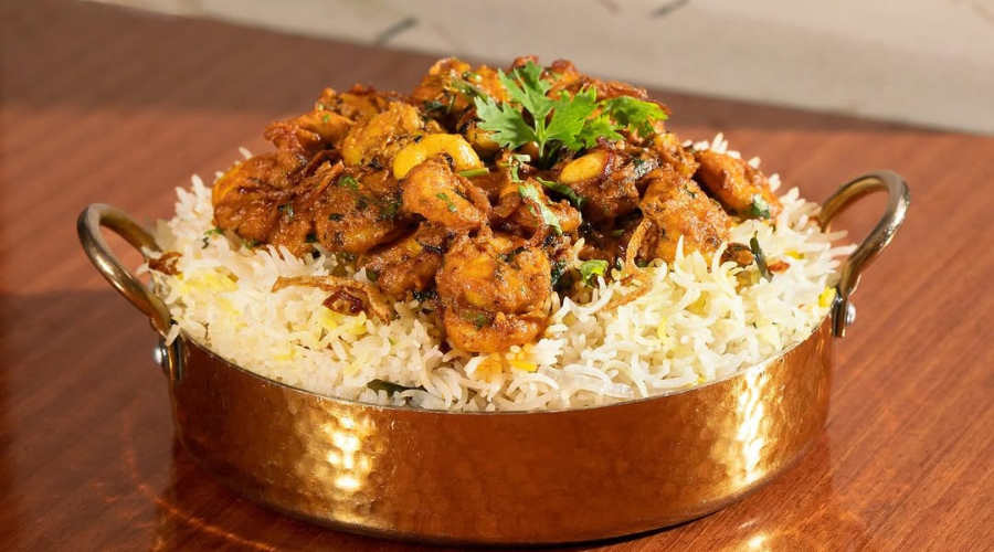 Prawns pulao at The Spicy Venue