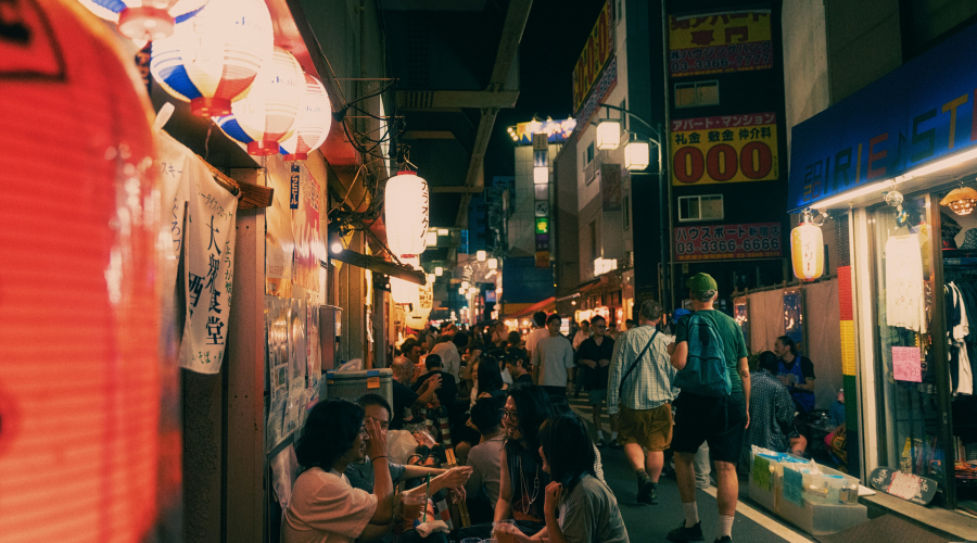 Drinking alleys in Tokyo