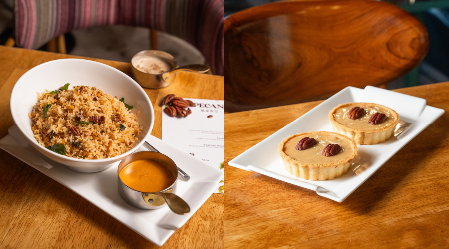 Pecan menu at Cafe Delhi Heights