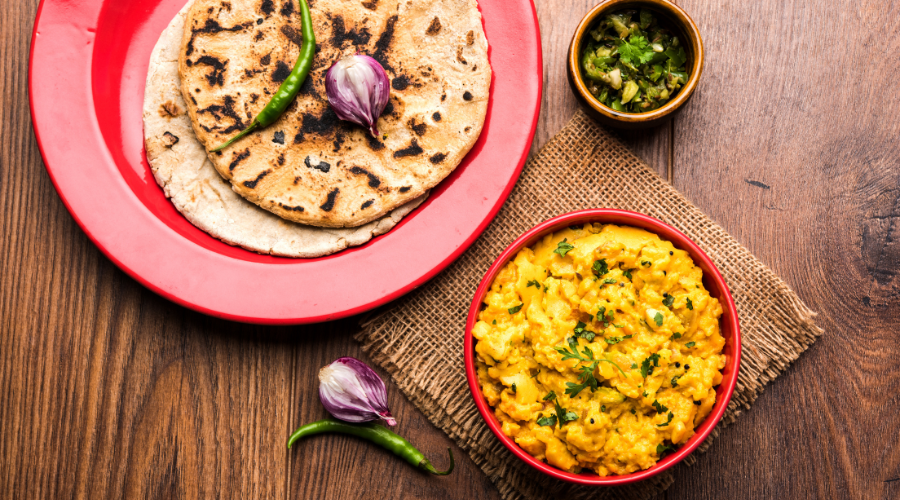 Pithla Bhakri