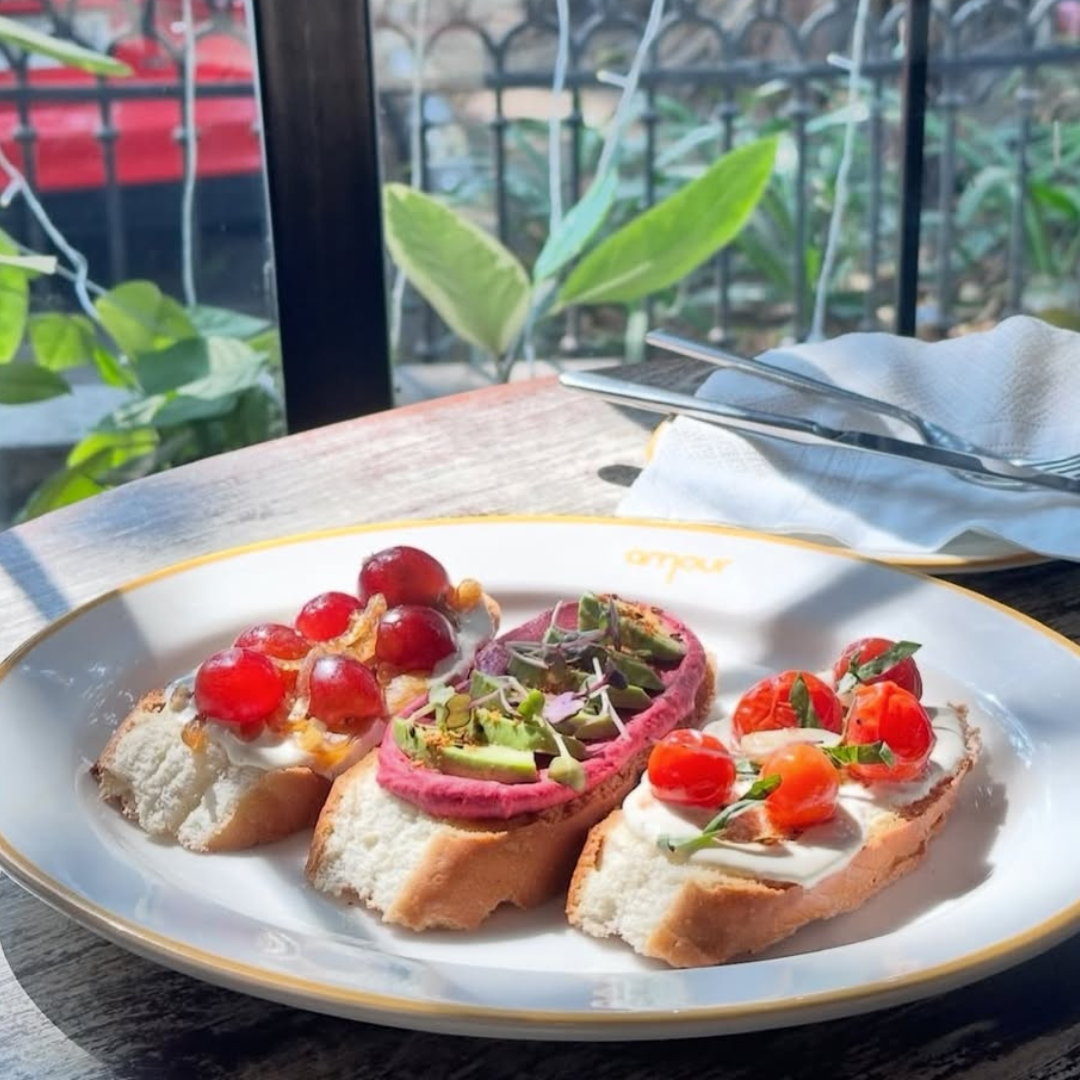 Crostini Trio at Amour Bistro