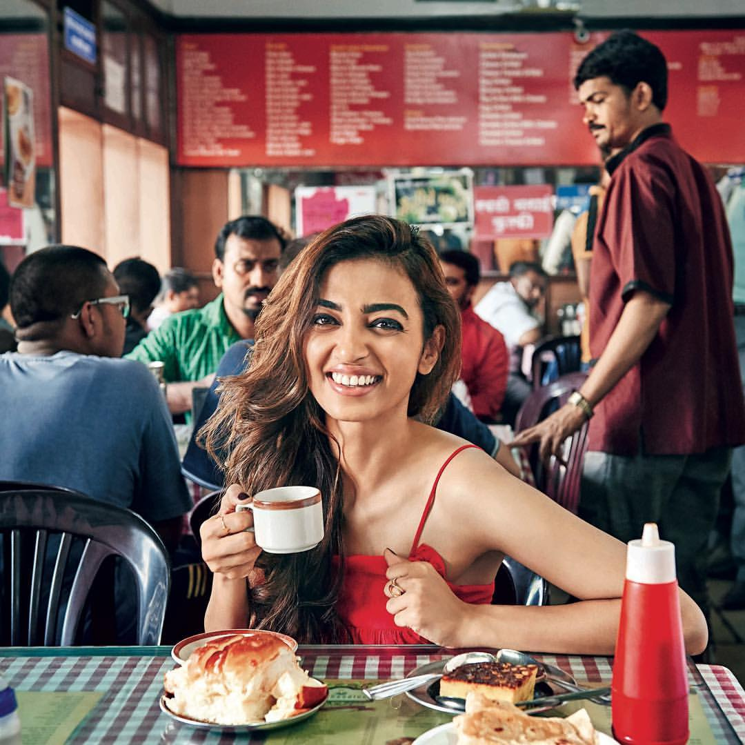 Bollywood star Radhika Apte at Cafe Goodluck