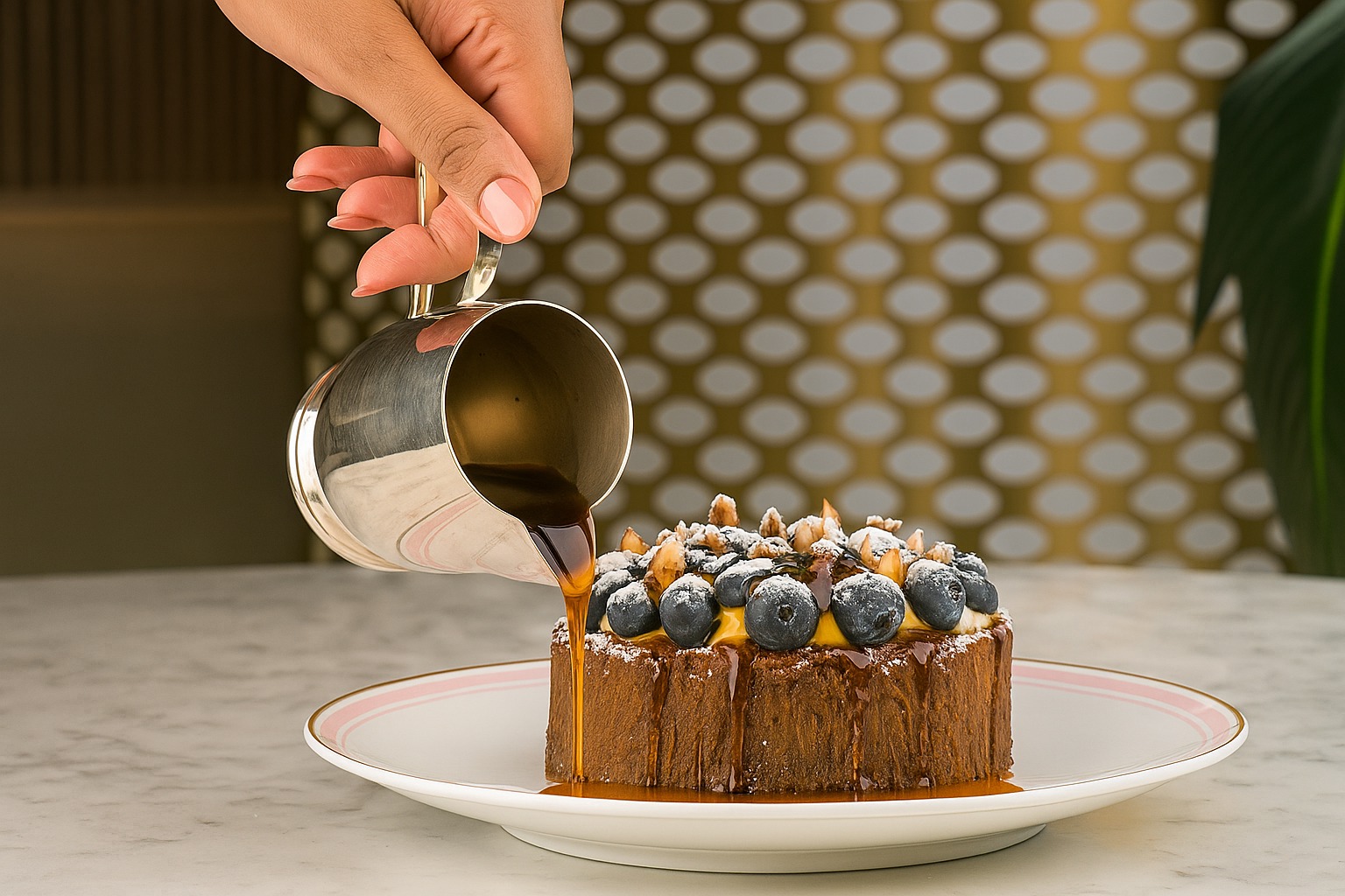 Blueberry French Toast at Ladurée