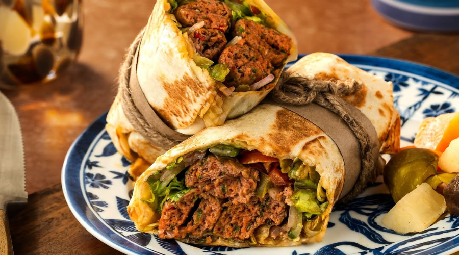 Adana Kebab roll at Meza Levantine Kitchen