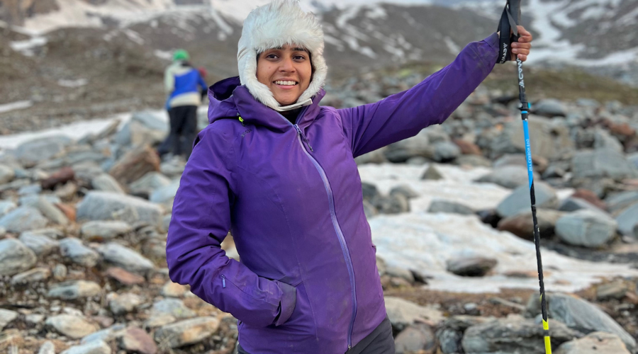 Chauhan, enjoying peaks of the mountains