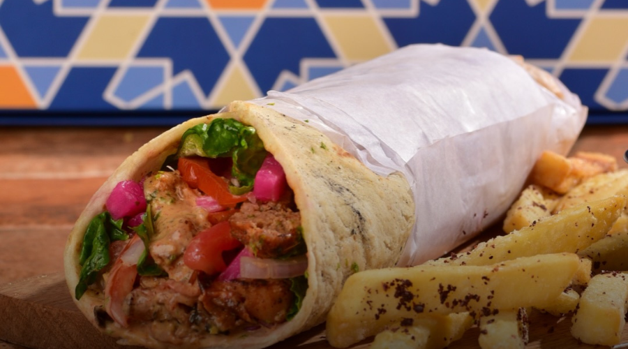 Chicken shawarma at Tahini By Enoki