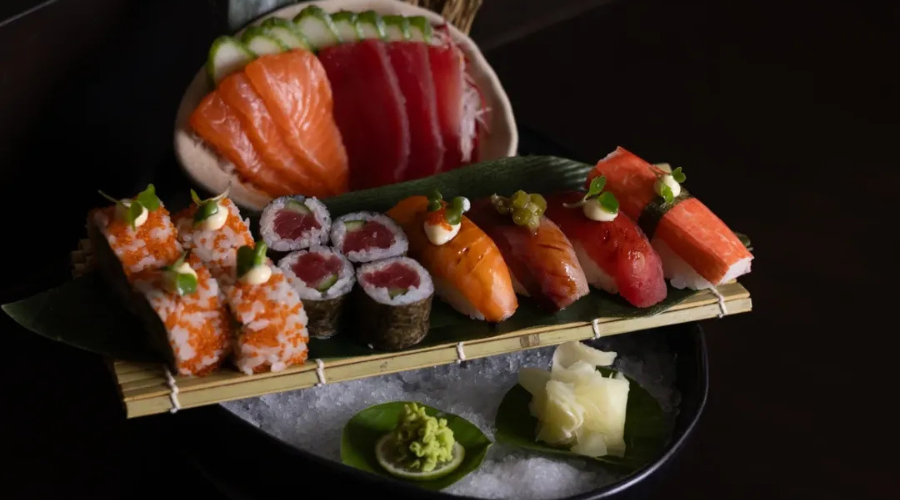 Sushi and shashimi platterat Call Me Ten
