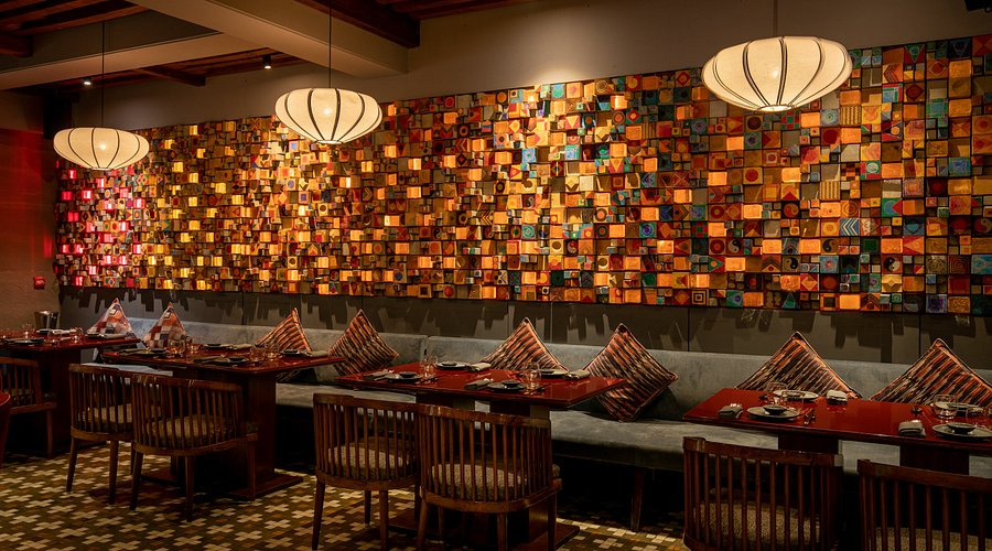 Warm lighting and vibrant textures at Koko, Mumbai