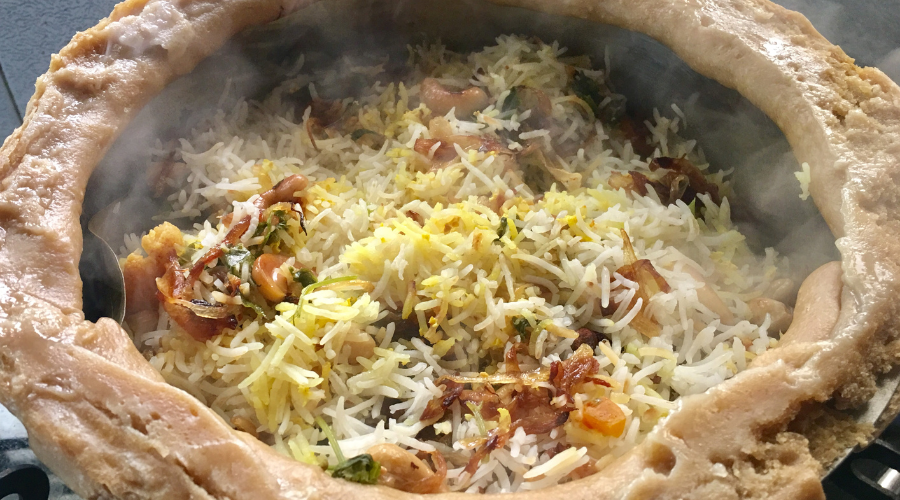 Dum pukht technique of pit cooking